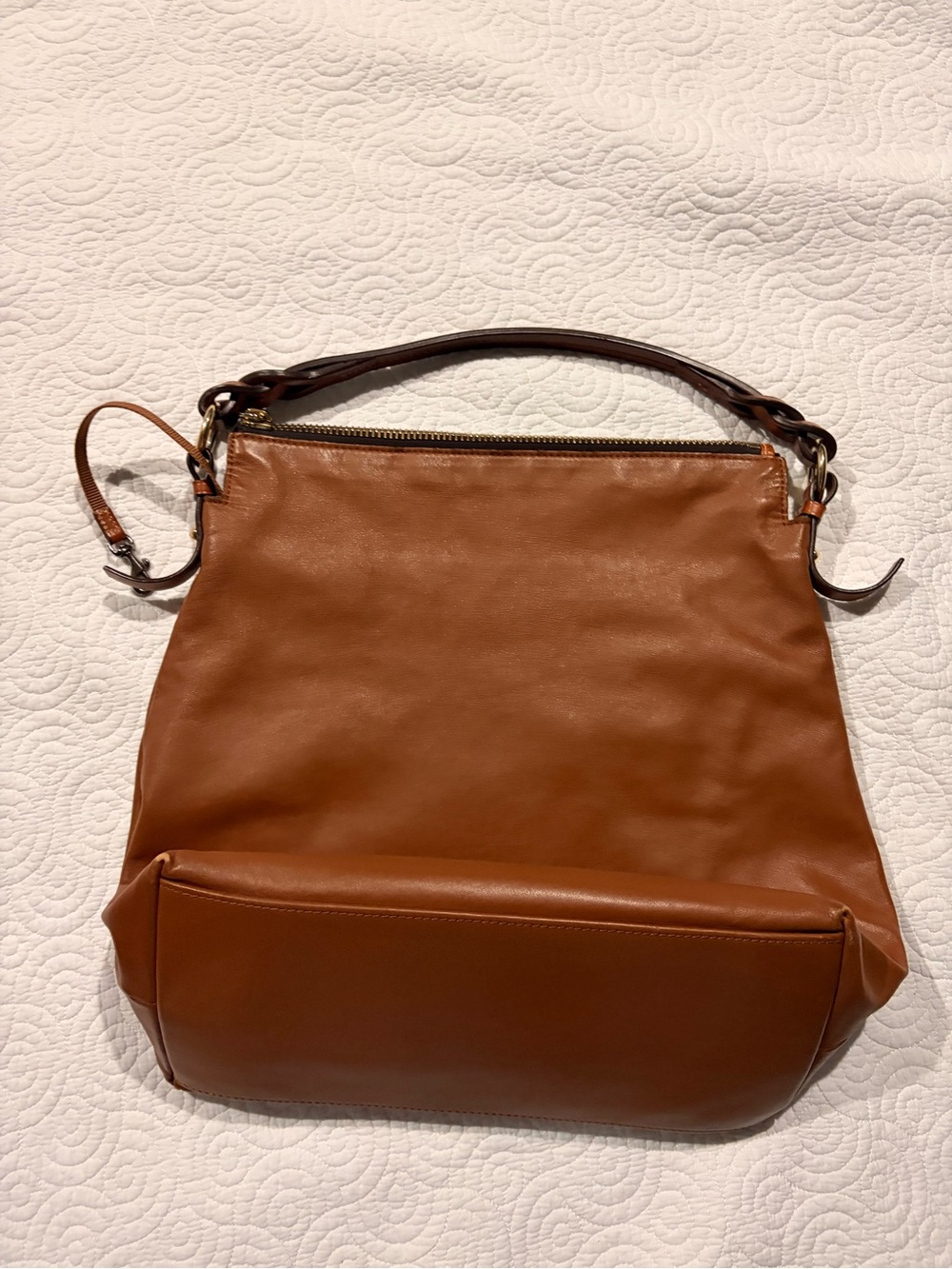 Dooney & Bourke Chestnut Brown Leather Shoulder Tote - Picture 6 of 10